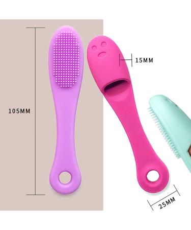 5-Pack Soft Silicone Facial Cleansing Brushes - Gentle Cleanser for Blackhead Removal and Massage - Buy Online on GoSupps.com