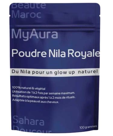 Poudre de nila Nila bleu poudre Maroc Qualit premuim Marque Fran aise claircit le teint et unifie la peau anti taches d acn Hydrate & adoucit le visage Soin Naturel Peau & Cheveux 100g