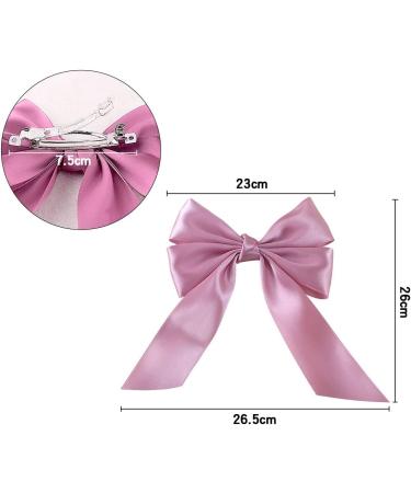 Jagowa 2 Pcs Large Pink Bow Hair Clips - Cute Party Hairstyle Hair Accessories - Buy Online on GoSupps.com