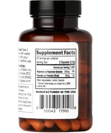 Natural Magnesium + Potassium Capsules for Optimal Health - Buy Online on GoSupps.com