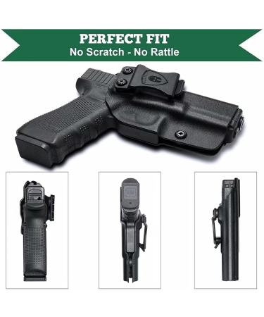 Kydex Glock 19 Holster - Concealed Carry for Glock 17, 19X, 26, 44, 45 & more | Adjustable Cant & Retention | Right Hand Draw - Buy Online on GoSupps.com