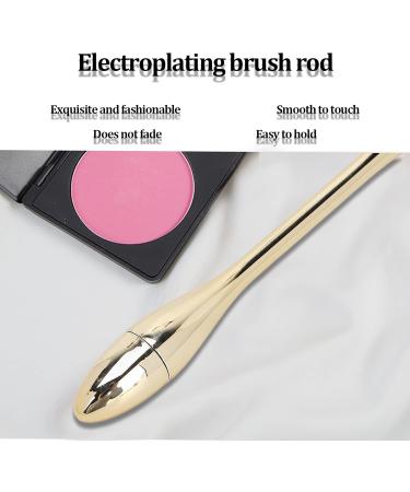 Soft Hair Loose Powder Brush Fashionable Cosmetic Tool for Makeup Applicable for Home and Powder Room (Gold) - Buy Online on GoSupps.com