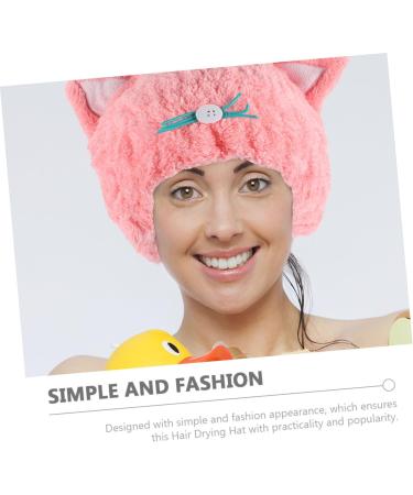 PLAFOPE 2pcs Dry Hair Cap Girl Bathing Hats Quick Drying Hair Hats Swim Caps Towel Hair Drying Caps Hair Bonnet Cartoon Design Hair Caps Headband Elasticity Coral Fleece Child - Buy Online on GoSupps.com