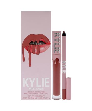 Kylie Cosmetics Matte Lip Kit - 301 Liquid Angel for Women - 2 Pc 0.10oz Matte Liquid Lipstick 0.03oz Lip Liner
