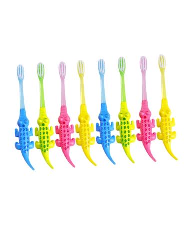 Beaupretty 8 pieces cartoon animal toothbrush toothbrush children's toothbrush cartoon toothbrush children's toothbrush children's toothbrush tooth care toothbrush tooth cleaning brush