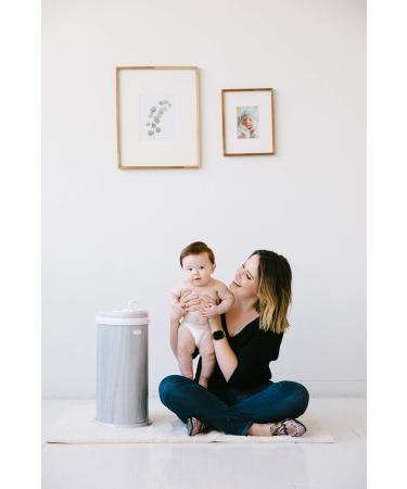 Ubbi Steel Diaper Pail - Award-Winning Odor Locking Design No Special Bag Required Woodgrain Finish | Must-Have for Baby Registry - Shop Internationally! - Buy Online on GoSupps.com