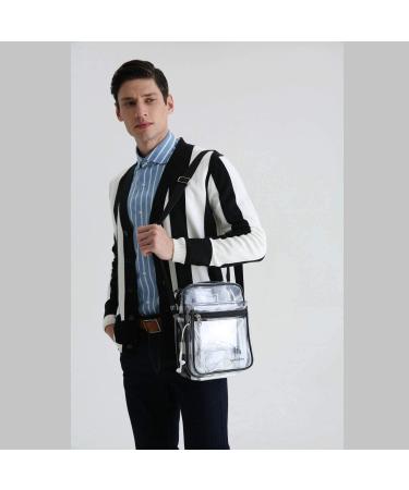 Clear Stadium-Approved Messenger Bag for Work & Travel - Black - Buy Online on GoSupps.com