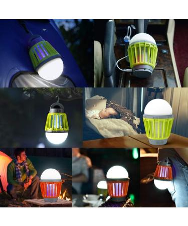 Mosquito Zapper Bug Killer Outdoor Camping Lantern 3 Modes Lighting Green - Buy Online on GoSupps.com