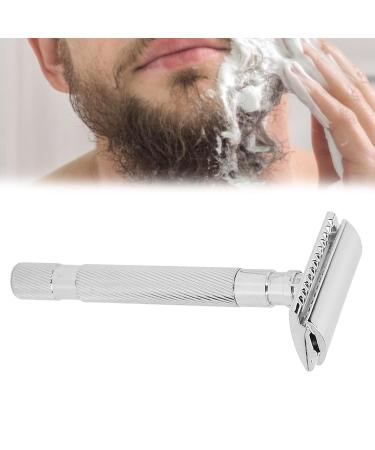 Sonew Manual Razor for Men - Double-Edged Alloy Razor with Diamond Structure | Classic Silver Design - Buy Online on GoSupps.com