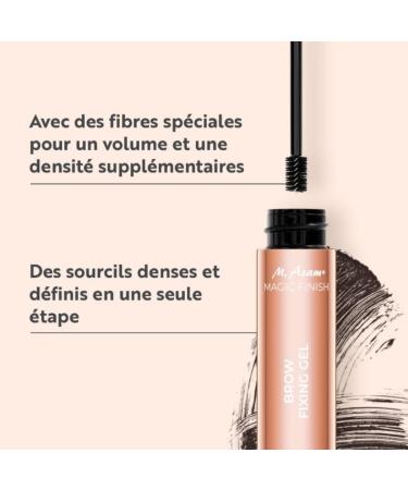 M. Asam MAGIC FINISH Dark Brow Setting Gel (4ml) contains volumizing fibers for thickened and denser brows optimal hold and perfect definition - Buy Online on GoSupps.com