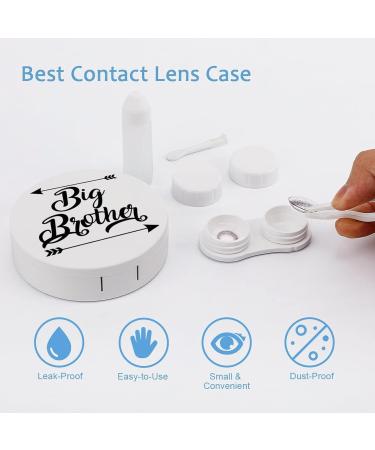 Soon to Be Big Brother Round Case For Contact Lens Kit Storage Box with Mirror Printed - Buy Online on GoSupps.com