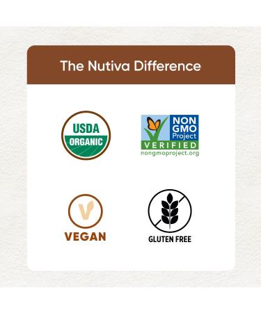 Nutiva Organic Chocolate Plant Protein Smoothie â€“ 22g Protein, Vegan, Non-GMO, Paleo, Gluten-Free, 1.4 lb - Buy Online on GoSupps.com