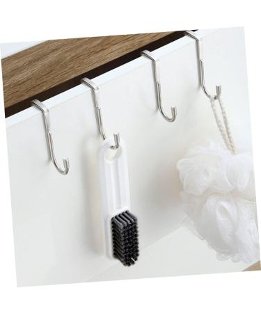 BELLIFFY 6pcs Kitchen Sundries Hooks Purse Wall Hook Overdoor Stainless Steel Cabinet Door Hanger 7.5X6.5CM Silver - Buy Online on GoSupps.com