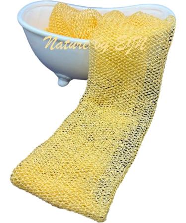 Nature by EJN Net Bath Sponge - Customized Long Skin Exfoliation, African Porous Design (Golden Apricot) - Buy Online on GoSupps.com
