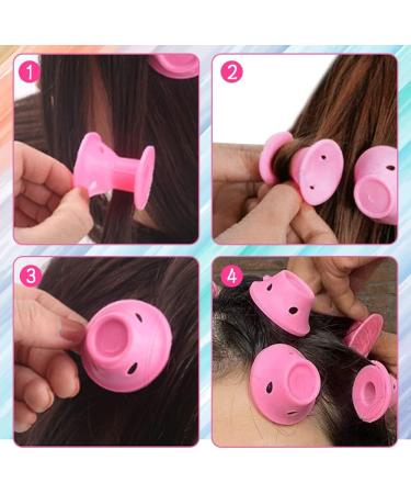 Locisne 50 PCs Silicone Hair Curlers Set + 1 French Hair Braids - Soft Rollers DIY Tools for Gorgeous Curls - Buy Online on GoSupps.com