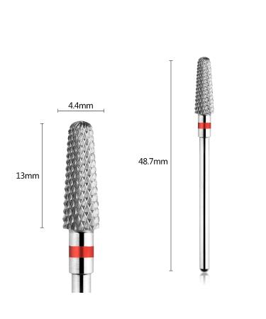Carbide Nail Drill Bits for Fast & Professional Nail Enhancement Removal - F Fine Silver - Buy Online on GoSupps.com
