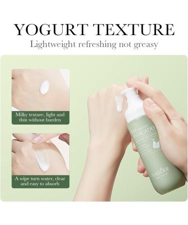Avocado Moisturizing Lotion Avocado Face Moisturiser Lotion Avocado Face Cream Shrink Pores Anti-Aging Firming Glowing Moisturising Lotion for All Skin Types 100ml - Buy Online on GoSupps.com