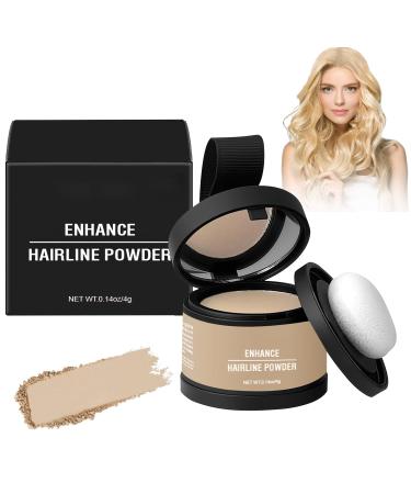 Kubot Magic Root Cover Up Light Blonde 0.1 Ounce Hairline Powder - Instant Hairline Concealer Long-lasting Waterproof Sweatproof Easy to Use Portable