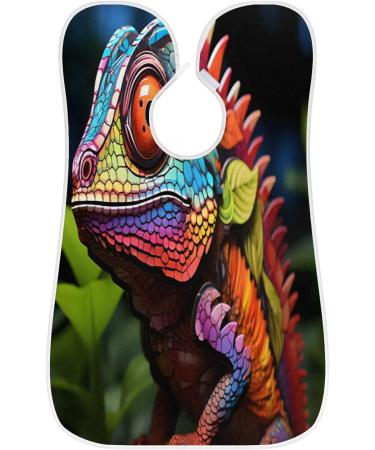 Chameleon Beard Bib Apron | Beard Hair Catcher for Men | Perfect Gifts for Dad Fathers Day Anniversary Christmas | Includes 2 Suction Cups - Buy Online on GoSupps.com