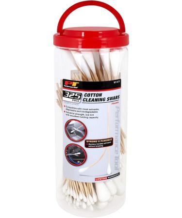 Performance Tool 325-Piece Cotton Cleaning Swabs (W1471) - High-Quality Versatile Swab Set for Precision Cleaning - Buy Online on GoSupps.com
