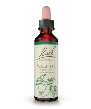 FLEURS DE BACH ORIGINAL - Walnut No 33 - Pour plus d'adaptabilit - Aide mieux vivre les changements de vie - lixir floral naturel pour le bien- tre motionnel - Compte-Gouttes 20ml - Vegan
