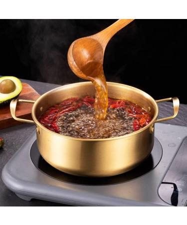 Stainless Steel Gold Kitchen Ramen Noodle Kitchen Korean Ramen Cooking Kitchen for Noodle Kitchen (Color : Golden Size : 26X18X8.5CM) (Gold 26X18X8.5CM - Buy Online on GoSupps.com