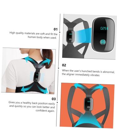 FOMIYES 3 Sets Electronic Posture Reminder Brace - Improve Your Sitting Posture and Shoulder Alignment - Ideal for Hunchback Support - Buy Online on GoSupps.com