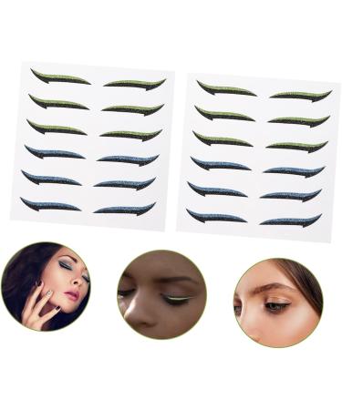 TOVINANNA 24 Pairs Glitter Eyeliner Eye Lift Strips Loofah Back Scrubber Miss Skin Patch Double Eyelid Sticker - Buy Online on GoSupps.com