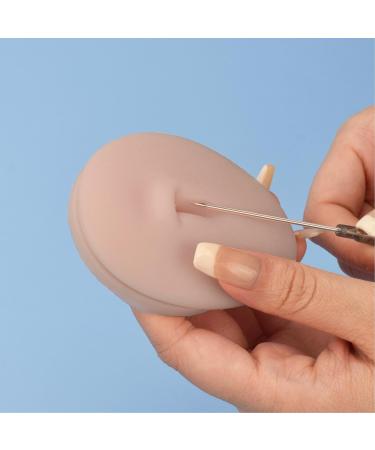 2pcs Silicone Belly Model for Piercing Practice | 3D Belly Button Model with Display Holder - Perfect for Artists & Studios - Buy Online on GoSupps.com