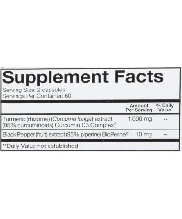 Youtheory Turmeric Extra Strength Formula Capsules 1 000 mg per Daily 120 Count (Pack of 2) - Buy Online on GoSupps.com