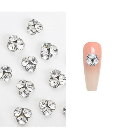 Nail Clear Nails Art White Nail Gems Nail Rhinestones Nails Art Decorations For Acrylic Nails Nails Art White Nail Crystals Gems Clear Nail Rhinestones For Wedding 7mm