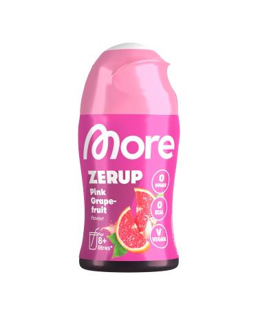 More Zerup Pink Grapefruit 65 ml for up to 8 l finished drink sugar -free syrup with real fruit extracts vegan zero calories - made in Germany pink grapefruit 65 ml (1 Pack)