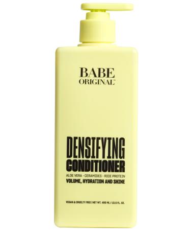 BABE ORIGINAL Locks Densifying Hair Conditioner Thinning Hair Solution Promotes Thickness and Prevents Hair Loss for Fuller Thicker Hair Cruelty Free 13.5 fl oz