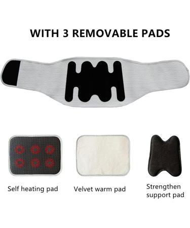 Adjustable Decompression Bandage for Lower Back | Magnetic Therapy Self-Heating Support Belt | Posture Correction & Lumbar Pest Belt with 3 Removable Upholstery - Buy Online on GoSupps.com