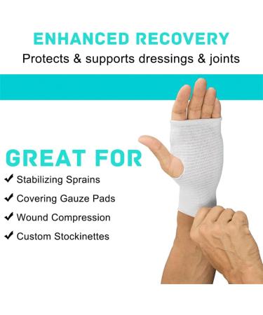 Elastic Compression Bandage - Hose-Shaped Support for Small Limbs Wrists & Elbows | 5cm x 5m Fixing Bandage for Pain Relief - Buy Online on GoSupps.com