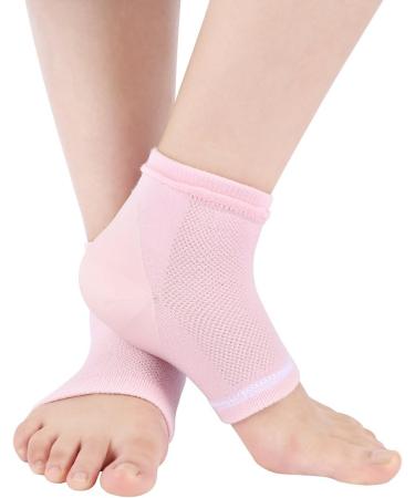 Fusuton 2 Pairs Moisturizing Gel Heel Socks Open Toe Socks Feet Care Ultimate Treatment for Dry Cracked Rough Skin on Feet (Pink and Blue) - Buy Online on GoSupps.com