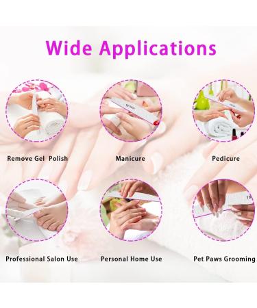 50Pcs Professional Nail Files 180/240 Grit for Acrylic, Gel, Thick Nails - Washable & Reusable Double-sided Emery Board for Natural Nails - Buy Online on GoSupps.com