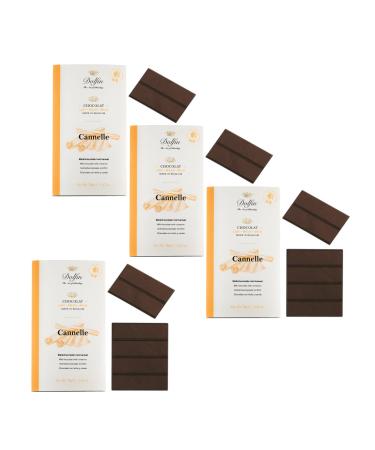 Dolfin Dolfin | Milk Chocolate 37% and Cinnamon | Milk Chocolate & Cinnamon Bar - 4 x 70 Gr