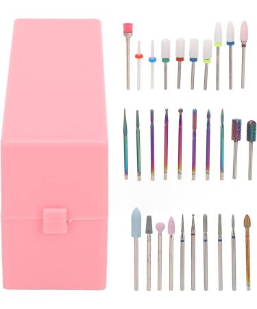 HURRISE Nail Bits Displayer Organizer Nail Drill Bits Holder 30 Holes Drill Bit Holder For Nails Display Organizer Dustproof Cover Mini Nail Bits Holder with Storage Box - Buy Online on GoSupps.com