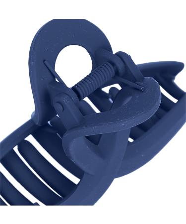 Premium Navy Blue Hair Clips - Slipproof Acetate Strong Claws for Women & Girls | Perfect for Makeup & Cooking - Buy Online on GoSupps.com