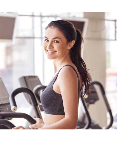 Cinaci 10 Pieces in 5 Styles Non Slip Dark Coffee Black Wavy Braided Matte Wide Thin Elastic Plastic Headbands with Teeth Sports Hair Bands for Men Women Girls Teens Kids Dark Coffee+Black - Buy Online on GoSupps.com