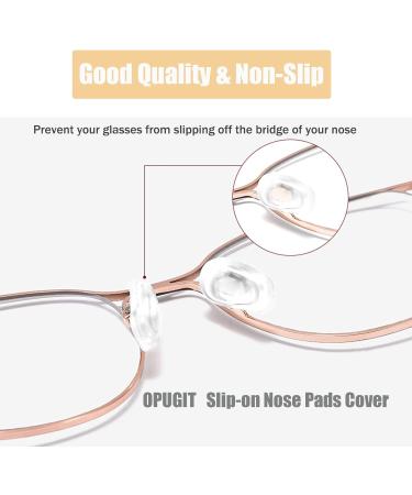 Buy Clip-On Silicone Nose Pad Covers for Glasses | Non-Slip Protective Shells (5 Pairs White M Size) - Enhance Comfort & Grip - Buy Online on GoSupps.com