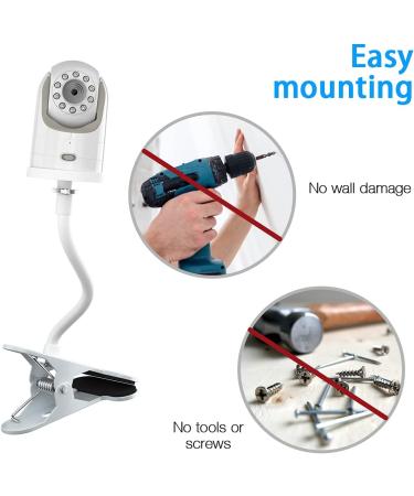 Universal Baby Monitor Mount for Crib - Compatible with Infant Optics DXR-8 - Nursery Camera Holder Stand for Safety and Convenience - Buy Online on GoSupps.com