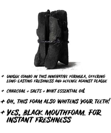 Ecodenta Black Charcoal Whitening Mouthwash Mouthwash 150ml - Buy Online on GoSupps.com