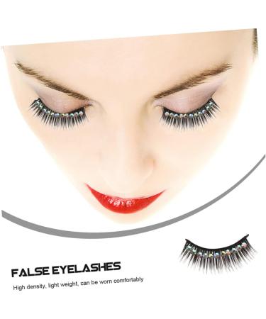 10 Pairs Diamond False Eyelashes Halloween Shiny Makeup Fake Makeup Gems Eyelash Performance Eyelash Artificial Lashes Fake Eyelashes Chemical Fiber Hard Stem Natural Comics - Buy Online on GoSupps.com