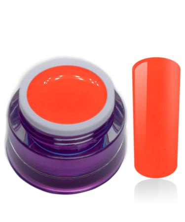 Color Gel Candy Pop Papaya Neon Orange Uv Led Nail Gel Studio Quality Color Gel RM Beautynails 1 Pack (1x 5ml)