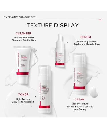 Niacinamide Skin Care Set | Korean Anti-Aging Facial Gift Box | Complete Beauty Routine Kit for Women & Girls - Buy Online on GoSupps.com