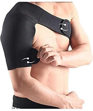 Duomi Adjustable Neoprene Right Shoulder Support Strap | Pain Relief & Injury Prevention Brace for Arthritis & Sports | One Size - Buy Online on GoSupps.com