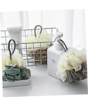 Mipcase 6pcs Mesh Shower Brushes & Natural Bath Sponges - Elegant Tub Scrubber & Bubble Maker Accessories - Buy Online on GoSupps.com