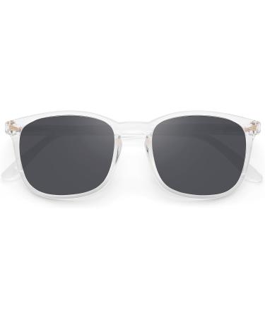 DOOViC Blue Light Filter Reading Glasses | Square Frame Large Lenses | Prescription 024 Sun Transparent 1.0x | International Shipping Available - Buy Online on GoSupps.com